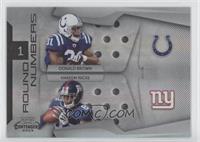 Donald Brown, Hakeem Nicks #/50