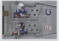 Donald Brown, Hakeem Nicks #/100