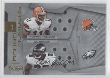2009 Playoff Contenders - Round Numbers - Gold #15 - LeSean McCoy, Mohamed Massaquoi /100