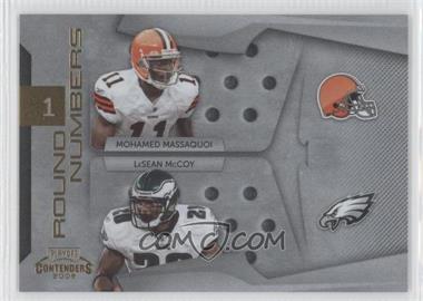 2009 Playoff Contenders - Round Numbers - Gold #15 - LeSean McCoy, Mohamed Massaquoi /100