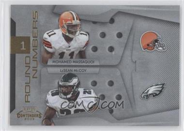 2009 Playoff Contenders - Round Numbers - Gold #15 - LeSean McCoy, Mohamed Massaquoi /100