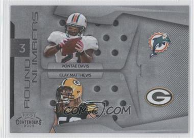 2009 Playoff Contenders - Round Numbers #10 - Vontae Davis, Clay Matthews