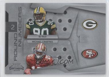 2009 Playoff Contenders - Round Numbers #4 - B.J. Raji, Michael Crabtree