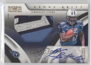 2009 Playoff National Treasures - [Base] - Century Gold #117 - Rookie Signature Materials - Kenny Britt /25