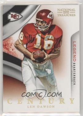 2009 Playoff National Treasures - [Base] - Century Gold #232 - Legends - Len Dawson /5