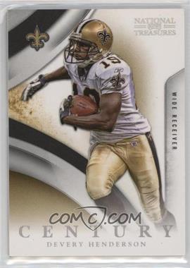 2009 Playoff National Treasures - [Base] - Century Silver #64 - Devery Henderson /10