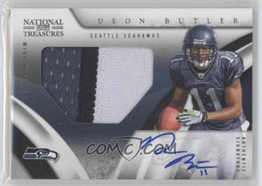 2009 Playoff National Treasures - [Base] #107 - Rookie Signature Materials - Deon Butler /99