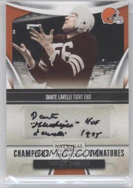 2009 Playoff National Treasures - Champions Signatures #1 - Dante Lavelli /99