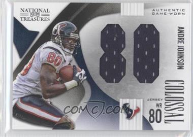 2009 Playoff National Treasures - Colossal Materials - Jersey Number #2 - Andre Johnson /80