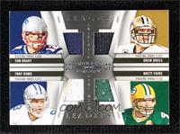 Brett Favre, Drew Brees, Tom Brady, Tony Romo #/99