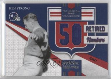 2009 Playoff National Treasures - Retired Jersey Numbers - Prime #28 - Ken Strong /10