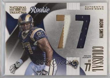 2009 Playoff National Treasures - Rookie Colossal Materials - Jersey Number Prime #10 - Jason Smith /25