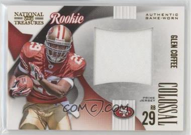 2009 Playoff National Treasures - Rookie Colossal Materials - Jersey Number Prime #12 - Glen Coffee /25