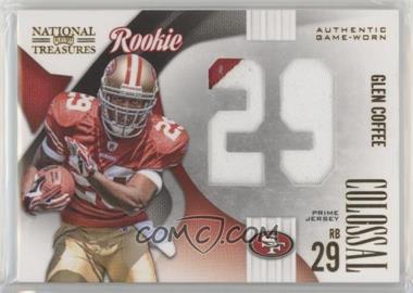 2009 Playoff National Treasures - Rookie Colossal Materials - Jersey Number Prime #12 - Glen Coffee /25