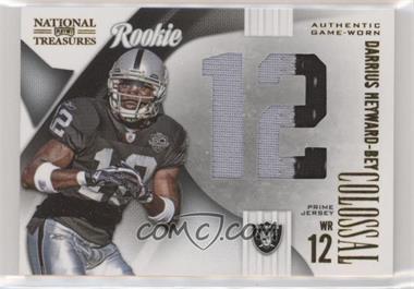 2009 Playoff National Treasures - Rookie Colossal Materials - Jersey Number Prime #19 - Darrius Heyward-Bey /25