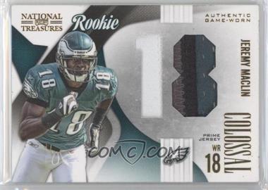 2009 Playoff National Treasures - Rookie Colossal Materials - Jersey Number Prime #8 - Jeremy Maclin /25