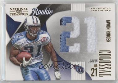 2009 Playoff National Treasures - Rookie Colossal Materials - Jersey Number Prime #9 - Javon Ringer /25