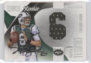 2009 Playoff National Treasures - Rookie Colossal Materials - Jersey Number Signatures #1 - Mark Sanchez /50