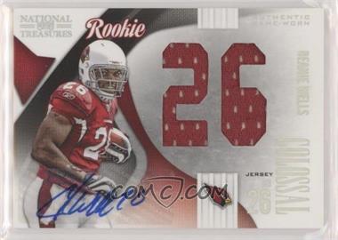 2009 Playoff National Treasures - Rookie Colossal Materials - Jersey Number Signatures #18 - Beanie Wells /50