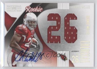 2009 Playoff National Treasures - Rookie Colossal Materials - Jersey Number Signatures #18 - Beanie Wells /50