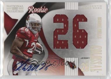 2009 Playoff National Treasures - Rookie Colossal Materials - Jersey Number Signatures #18 - Beanie Wells /50