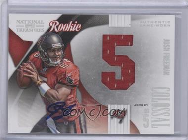 2009 Playoff National Treasures - Rookie Colossal Materials - Jersey Number Signatures #7 - Josh Freeman /50