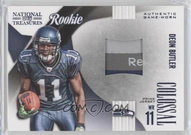 2009 Playoff National Treasures - Rookie Colossal Materials - Laundry Tag #20 - Deon Butler /50