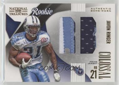 2009 Playoff National Treasures - Rookie Colossal Materials - Position Prime #9 - Javon Ringer /25