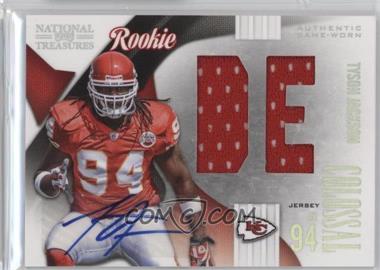 2009 Playoff National Treasures - Rookie Colossal Materials - Position Signatures #23 - Tyson Jackson /50