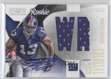 2009 Playoff National Treasures - Rookie Colossal Materials - Position Signatures #27 - Ramses Barden /50