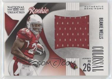 2009 Playoff National Treasures - Rookie Colossal Materials #18 - Beanie Wells /50