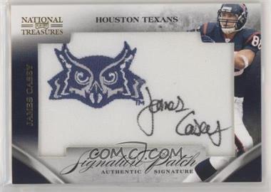 2009 Playoff National Treasures - Signature Patches - College Team Logos #14 - James Casey /35