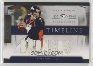 2009 Playoff National Treasures - Timeline Materials - Custom Team Nicknames #3 - John Elway /99