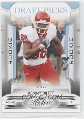 2009 Playoff Prestige - [Base] - Draft Picks Light Blue #161 - Kenny Britt /999