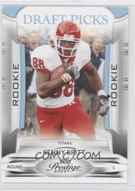 2009 Playoff Prestige - [Base] - Draft Picks Light Blue #161 - Kenny Britt /999