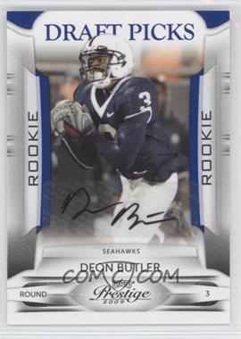 2009 Playoff Prestige - [Base] - Draft Picks Rights Signatures #132 - Deon Butler /499