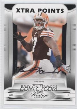 2009 Playoff Prestige - [Base] - Xtra Points Black Signatures #26 - Braylon Edwards /25