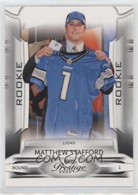 2009 Playoff Prestige - [Base] #172.2 - Matthew Stafford (Holding Lions Jersey)