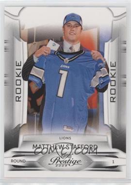 2009 Playoff Prestige - [Base] #172.2 - Matthew Stafford (Holding Lions Jersey)