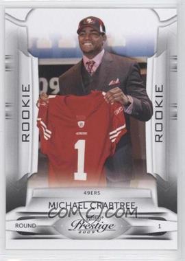 2009 Playoff Prestige - [Base] #174.2 - Michael Crabtree (Holding 49ers Jersey)