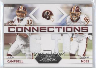 2009 Playoff Prestige - Connections - Materials #13 - Jason Campbell, Santana Moss /250