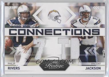 2009 Playoff Prestige - Connections - Materials #6 - Philip Rivers, Vincent Jackson /250