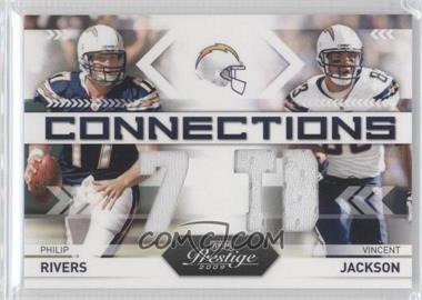 2009 Playoff Prestige - Connections - Materials #6 - Philip Rivers, Vincent Jackson /250