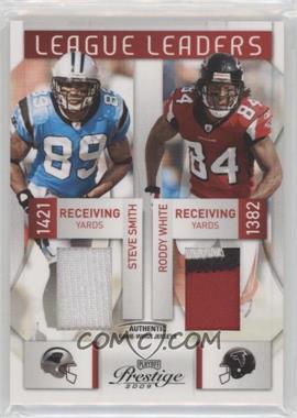 2009 Playoff Prestige - League Leaders - Materials Prime #11 - Steve Smith, Roddy White /25