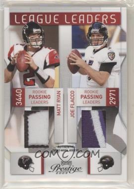 2009 Playoff Prestige - League Leaders - Materials Prime #17 - Matt Ryan, Joe Flacco /25