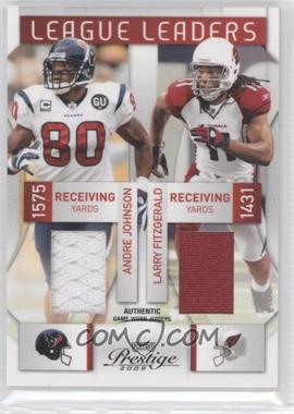 2009 Playoff Prestige - League Leaders - Materials #10 - Andre Johnson, Larry Fitzgerald /250