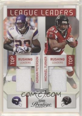 2009 Playoff Prestige - League Leaders - Materials #19 - Adrian Peterson, Michael Turner, Andre Johnson, Larry Fitzgerald /150