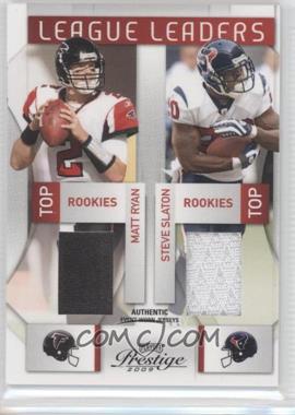 2009 Playoff Prestige - League Leaders - Materials #25 - Matt Ryan, Steve Slaton, Eddie Royal, Matt Forte /150