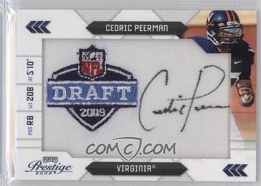 2009 Playoff Prestige - NFL Draft Class - Draft Logo Patch Signatures #28 - Cedric Peerman /100