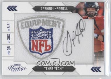 2009 Playoff Prestige - NFL Draft Class - NFL Equipment Logo Patch Signatures #8 - Graham Harrell /25
